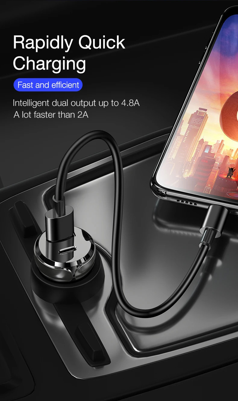 PD quick charging car charger  (4)