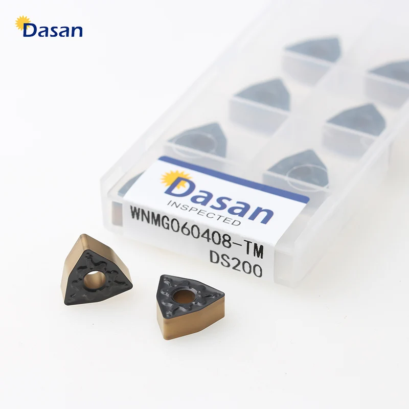 

10PCS WNMG080404 CQ TM Carbide Inserts WNMG060408 WNMG080412 Lathes Cutting Tools Turning Blades for Steel