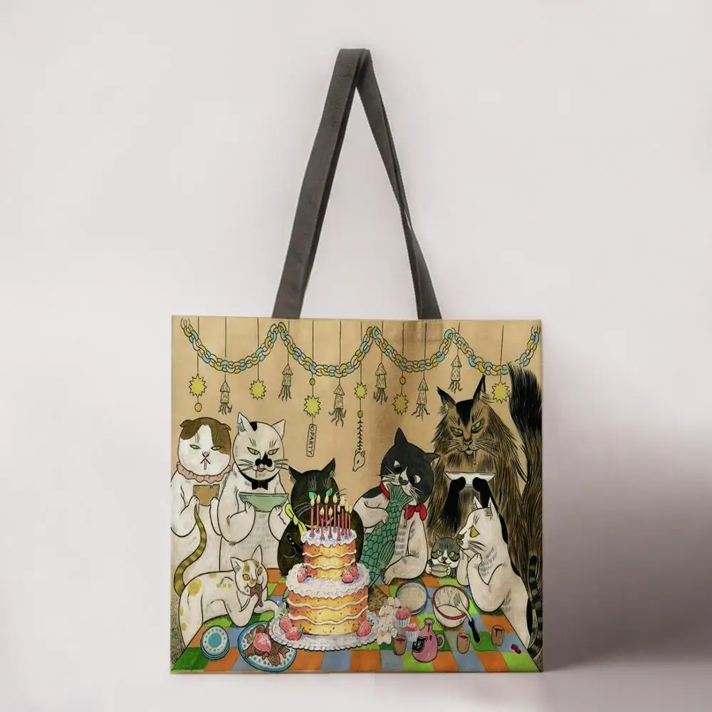 

Japan Heicheng Little Demon Tote Bag Ladies Shoulder Bag Foldable Shopping Bag Outdoor Beach Bag Female Handbag