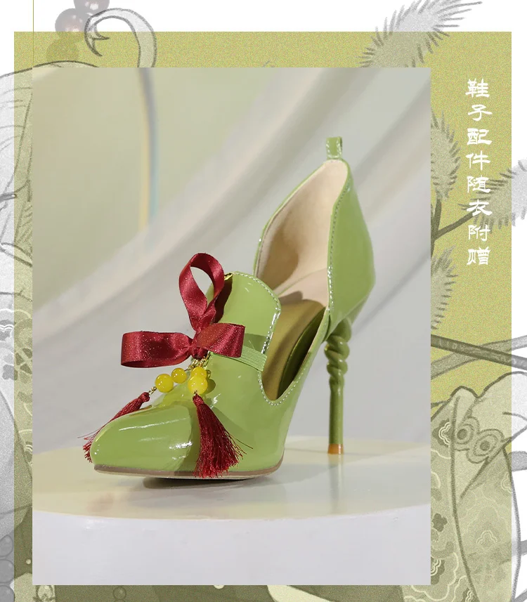 shoes size 36-39 Китайский Чонсам в стиле аниме «Seven Deadly Sins Grizzly's Sin Of Ленивец», дизайн, Униформа, карнавальный костюм, F - Цвет: shoes size 36-39