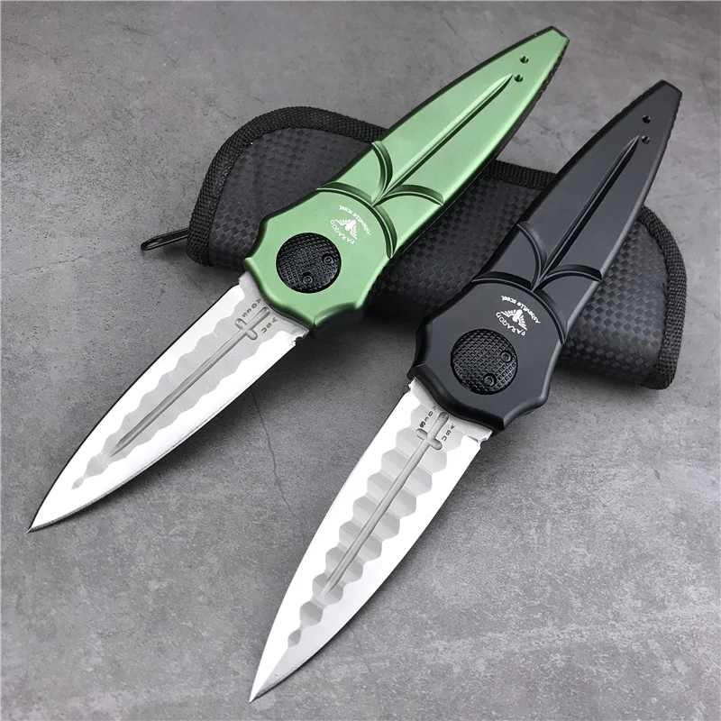 Piranha Gravity Splitting Mechanism Opening Folding Pocket Knife D2 Blade Aluminum Alloy Handle Tactical Self Defense EDC | Инструменты