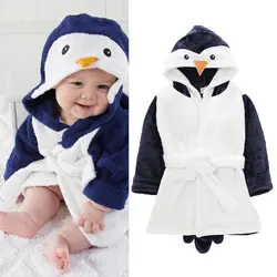 Флисовая Пижама с капюшоном для малышей от 2 до 5 лет теплый халат для маленьких мальчиков и девочек, косплей, пингвин, принцесса, зимняя