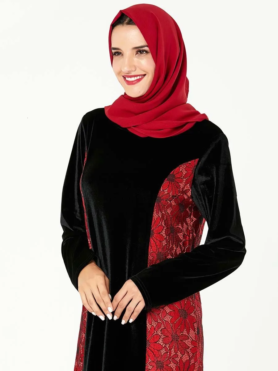 Элегантное мусульманское бархатное Макси платье Vestidos кардиган кимоно длинный халат платья Jubah Ближний Восток ИД Рамадан мусульманская молитва