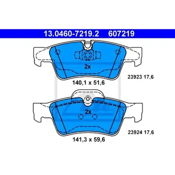 

Disc pads z \ MB C219/W164/X164/W251/V251 04 ATE 13.0460-7219.2