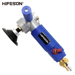 Lijadora neumática de aire de 4 pulgadas, molino de alimentación de agua, pulidora húmeda, máquina de herramientas para pulido de piedra de granito de cuarzo de mármol