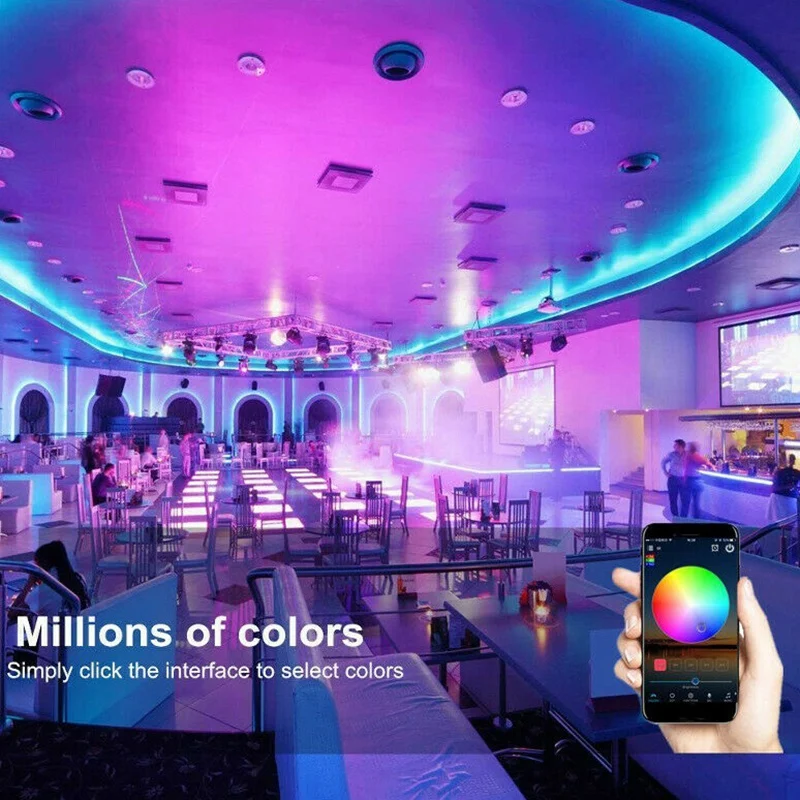 5 м Rgb Led Wifi светильник с регулируемой водонепроницаемой лампой для Echo Alexa Google Home