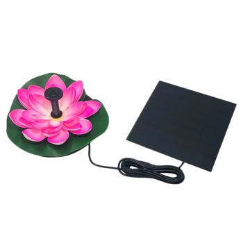

Floating Lotus Flower Solar Powered Pond Fountain Kit, Outdoor Water Feature