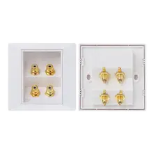 RCA Розетка аудио панель динамик распределительная коробка Лотос розетка 35ED