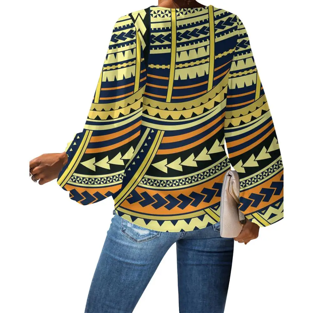 HYCOOL Spring Autumn Women Long Sleeve Polynesian