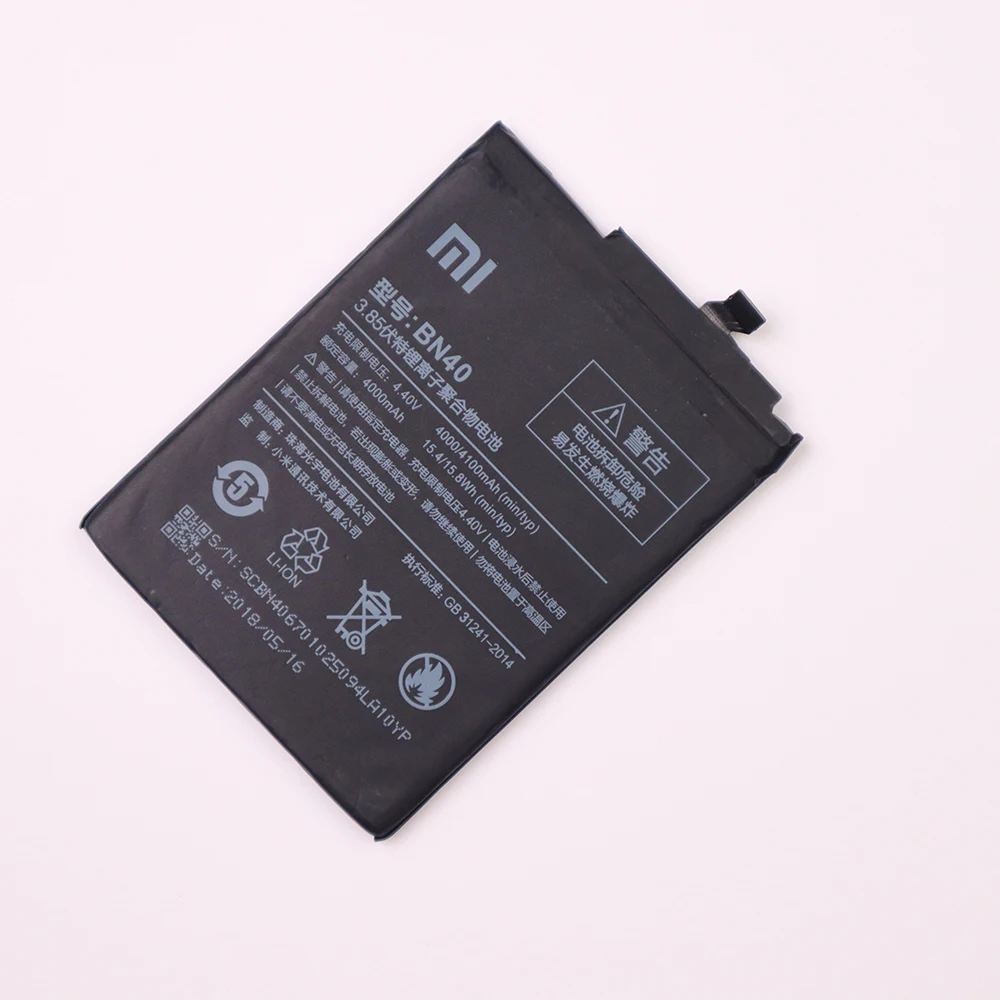 Аккумулятор BN40 4100 мАч для Xiaomi Redmi 4 Pro Prime 3G ram 32G rom Edition Высококачественный аккумулятор