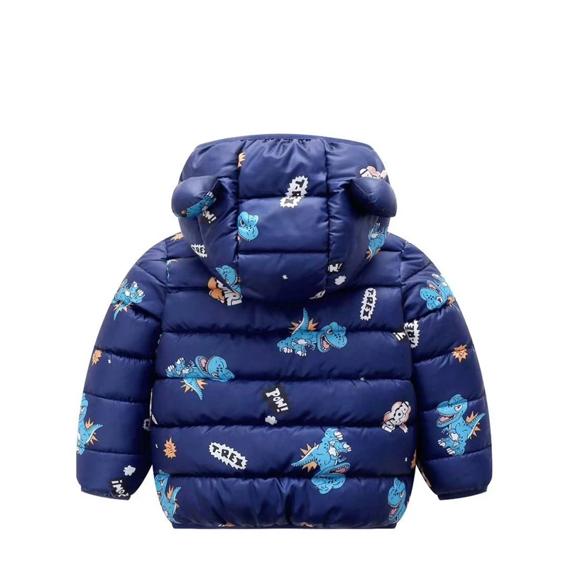 COOTELILI Cute Dinosaur Winter Parkas Kids Jackets For Baby Girls Boys Clothes Thick Cotton Children's Coat Baby Outerwear  (5)