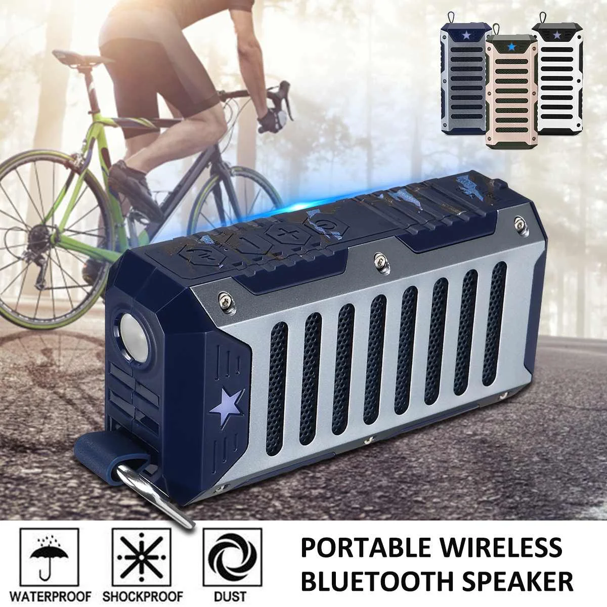 Водонепроницаемый bluetooth динамик Портативный Открытый громкий динамик беспроводной мини Колонка 3D стерео музыка объемный Поддержка FM TF бас-бокс