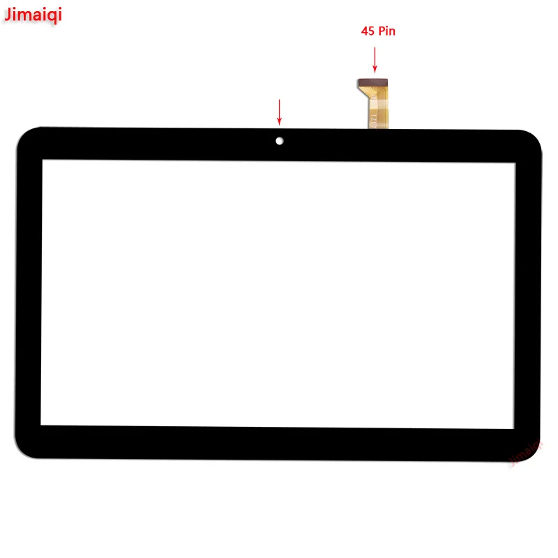 Black 45Pin Touch Новая фаблет панель для 10,1 ''дюймов Irbis TZ170 планшет внешний емкостный сенсорный экран дигитайзер Замена датчика мультитач - Цвет: Black 45Pin Touch