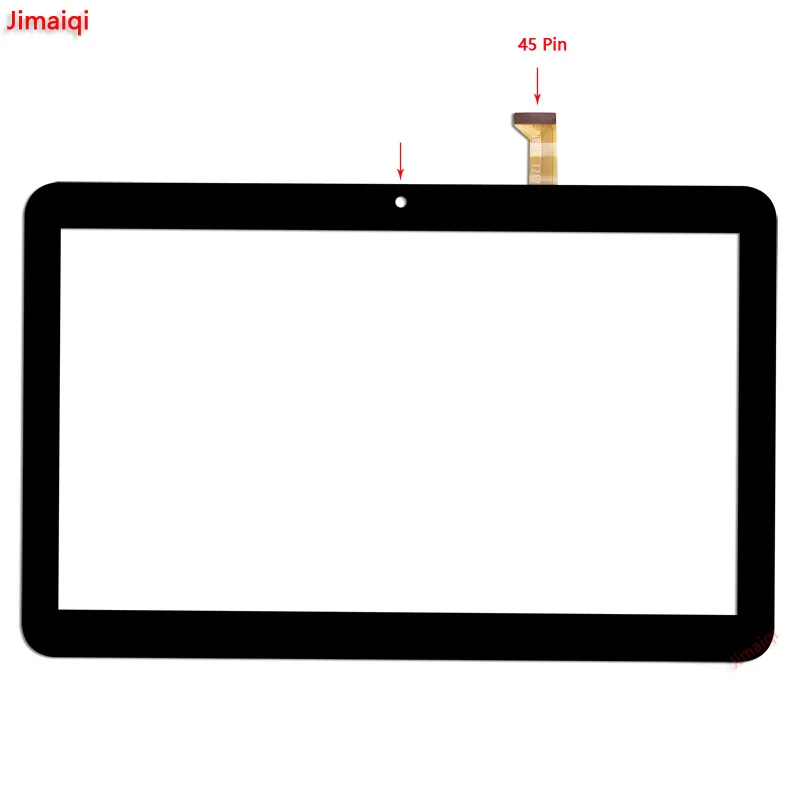 Новая фаблет панель для 10,1 ''дюймов Irbis TZ170 планшет внешний емкостный сенсорный экран дигитайзер Замена датчика мультитач - Цвет: Black 45Pin Touch