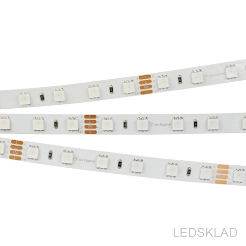 024586(1) Лента RT 2 5000 50m 24V RGB 2x (5060 60 LED/m LUX) (ARL 14.4 Вт/м IP20) 50м. Arlight|Новизна освещения| |