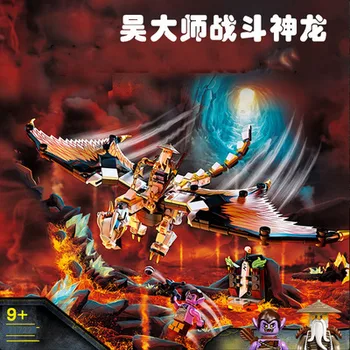 

332pcs 2020 NEW Ninja Dragon Compatible 71718 Ninjagoes Mech Dragon Building Blocks Bricks Toys For Children's Christmas Gifts