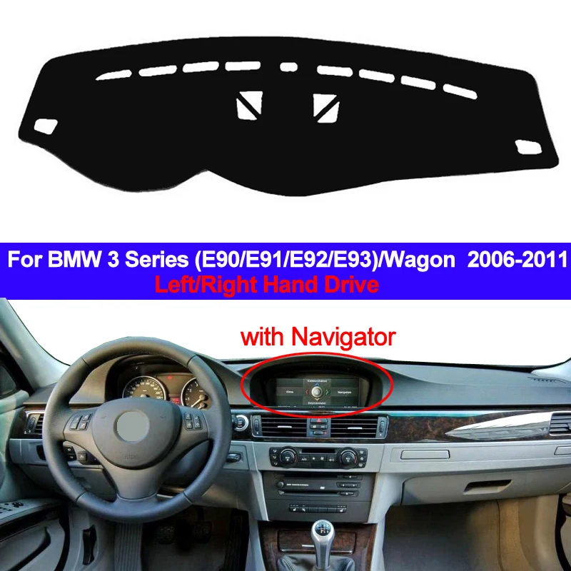 Car Auto Dashboard Cover Dashmat Carpet cape Sun Shade 2 Layer For BMW 3 Series E90 E91 E92 E93 Wagon 2006 - 2008 2009 2010 2011 |