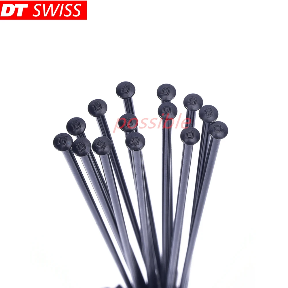 Bicycle spokes DT Swiss Champion 2.0 round spokes J-bend/straight pull head black bicycle with copper cap,bicycle spokes