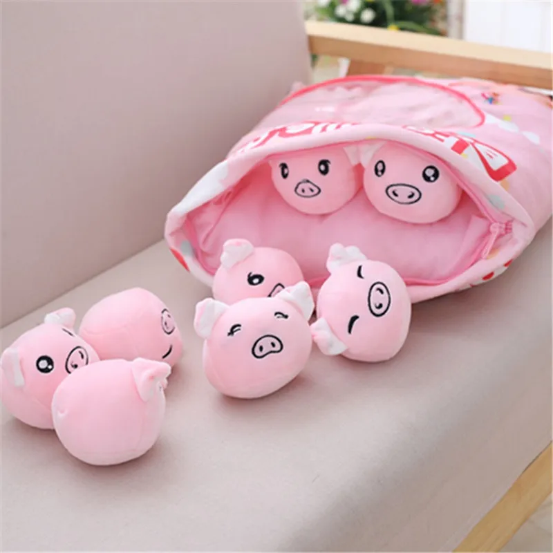 Snack pillow big bag piglet net red pillow expression pack ins plush toy cute doll girl heart doll baby soothing doll birthday g