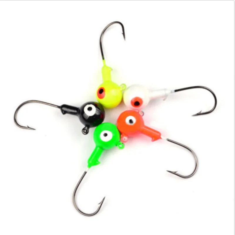 10pcs Fishing Hooks Lead Head Fish High Carbon Steel Catching Ocean river