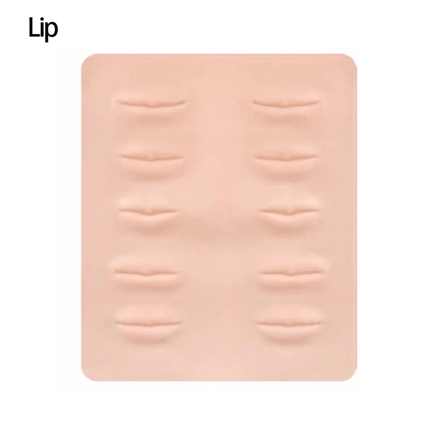 Practice Skin Face 3D Silicone Tattoo Fake Skin for Permanent Makeup Eyeliner Lip Eyeliner Cosmetic Masquerade Beauty Beginners
