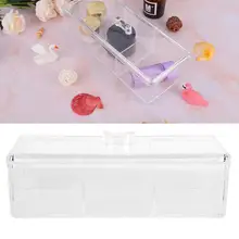 Органайзер для лака для ногтей, прозрачная коробка для хранения косметики, чехол, ватные палочки, подставка для макияжа, контейнер, органайзер для макияжа