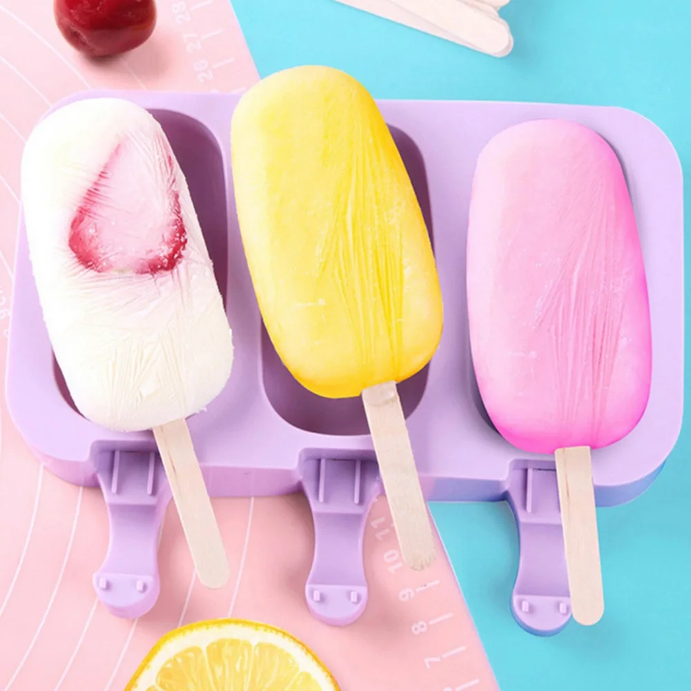 50 Buah Stik 1 Buah Cetakan Es Krim Loli Silikon Cetakan Es Pengisap Beku Musim Panas DIY Cetakan Es Loli Es Loli Buatan Sendiri Mesin Es Krim AliExpress