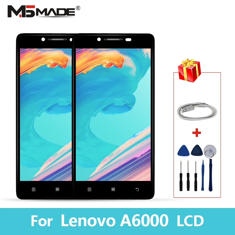 5," для lenovo A6000 K30 дисплей сенсорный экран дигитайзер с рамкой Замена для lenovo A6000 K3 K30-T ЖК-дисплей