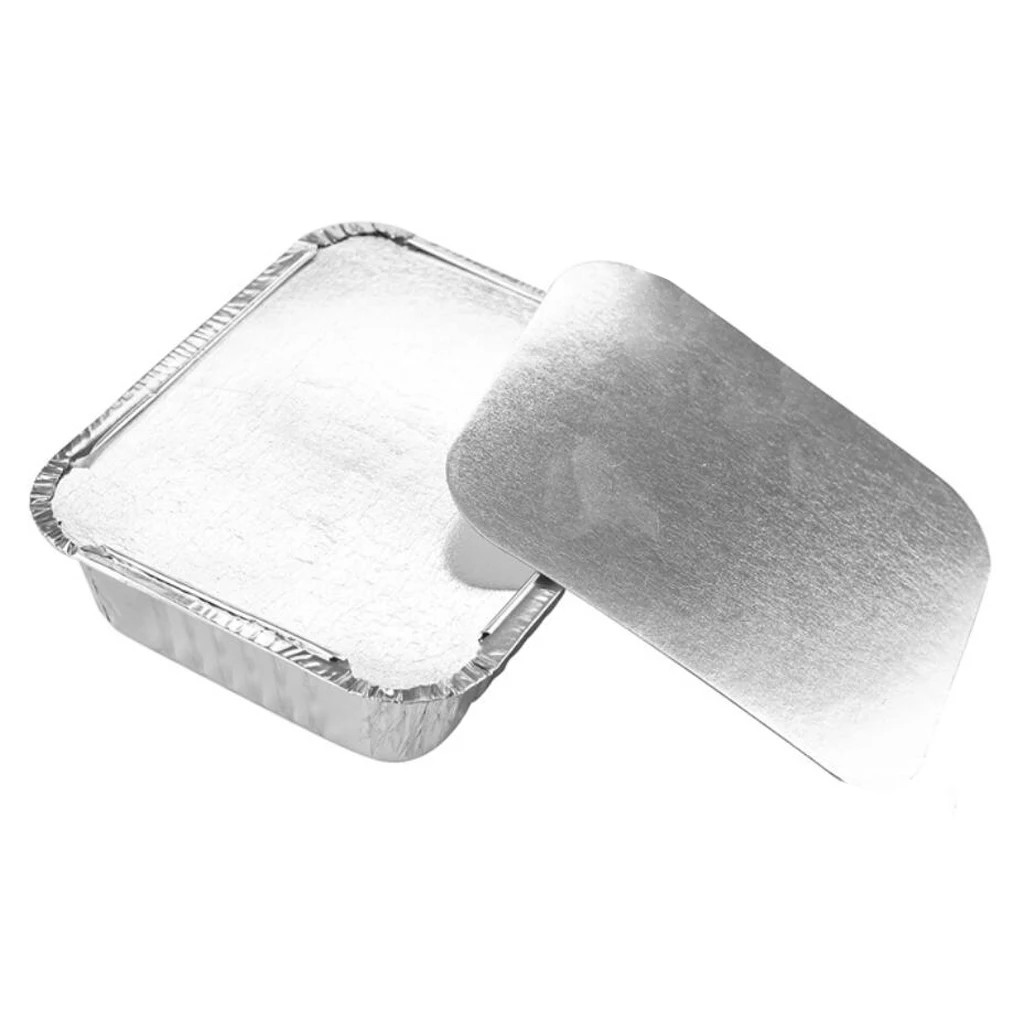 10/20/25 Pcs/set Aluminum Foil Grill Drip Pans Recyclable Grease Pans Tray for BBQ Baking Use Silver