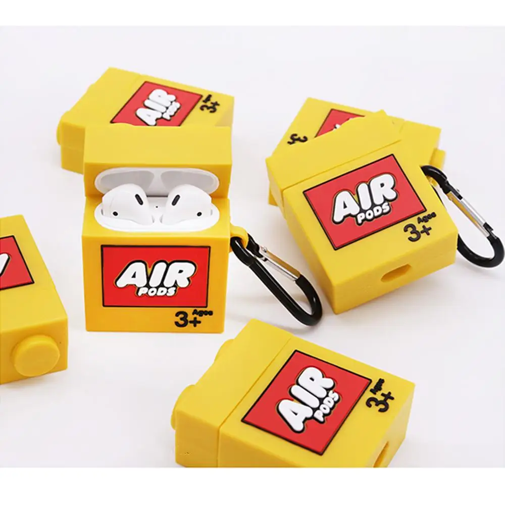 Роскошный 3D airpods3+ строительные блоки Bluetooth беспроводная гарнитура Airpods мягкий чехол для гарнитура для Airpods защитный чехол