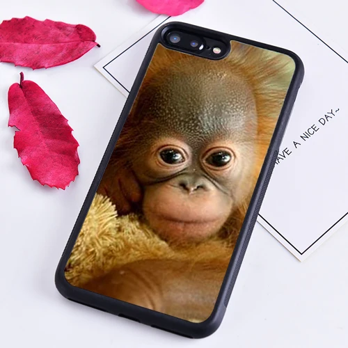 Чехол для телефона с изображением милой обезьяны для iPhone 5, 6 S, 7, 8 Plus, 11 Pro, X, XR, XS Max, samsung Galaxy S6, S7, S8, S9, S10 plus - Цвет: 009