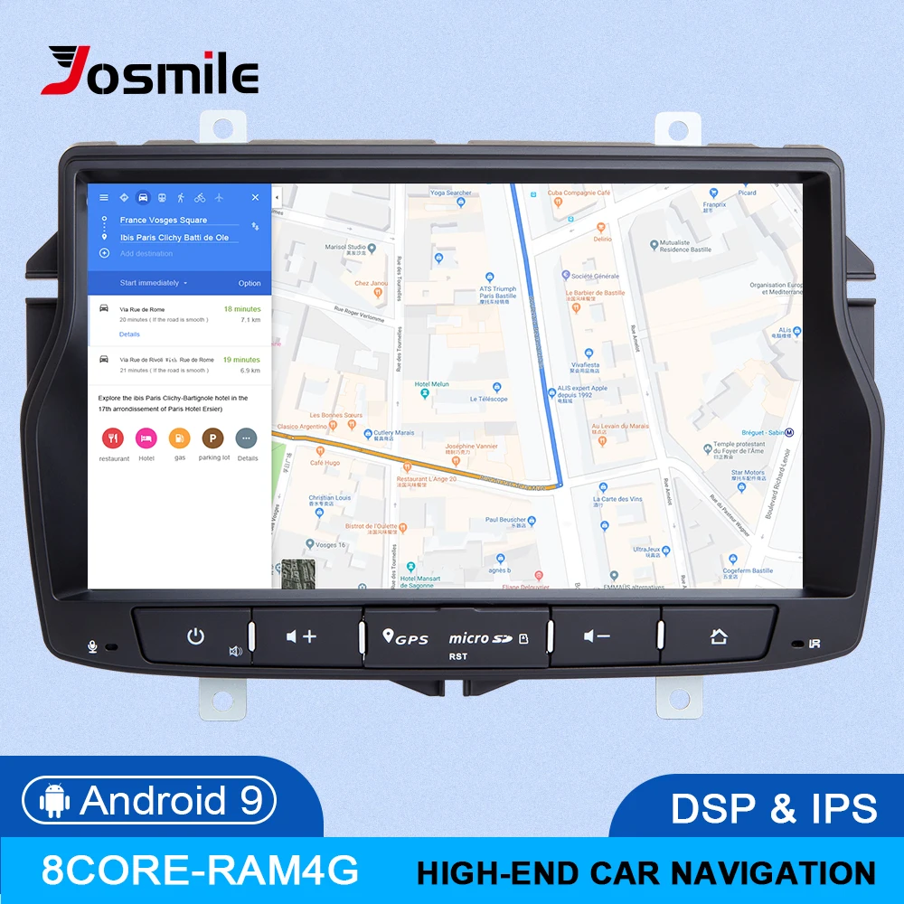 

DSP IPS 2 din Android 9.0 4GB RAM 64GB Car GPS For Lada Vesta 2015-2018 Radio Stereo Navigation Audio multimedia NO DVD player