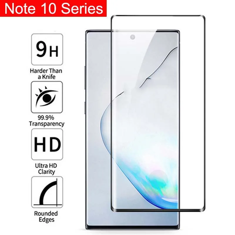 Изогнутое закаленное стекло 10D для Samsung Galaxy Note 10 Pro Защита экрана + Plus Note10 S10 пленка |