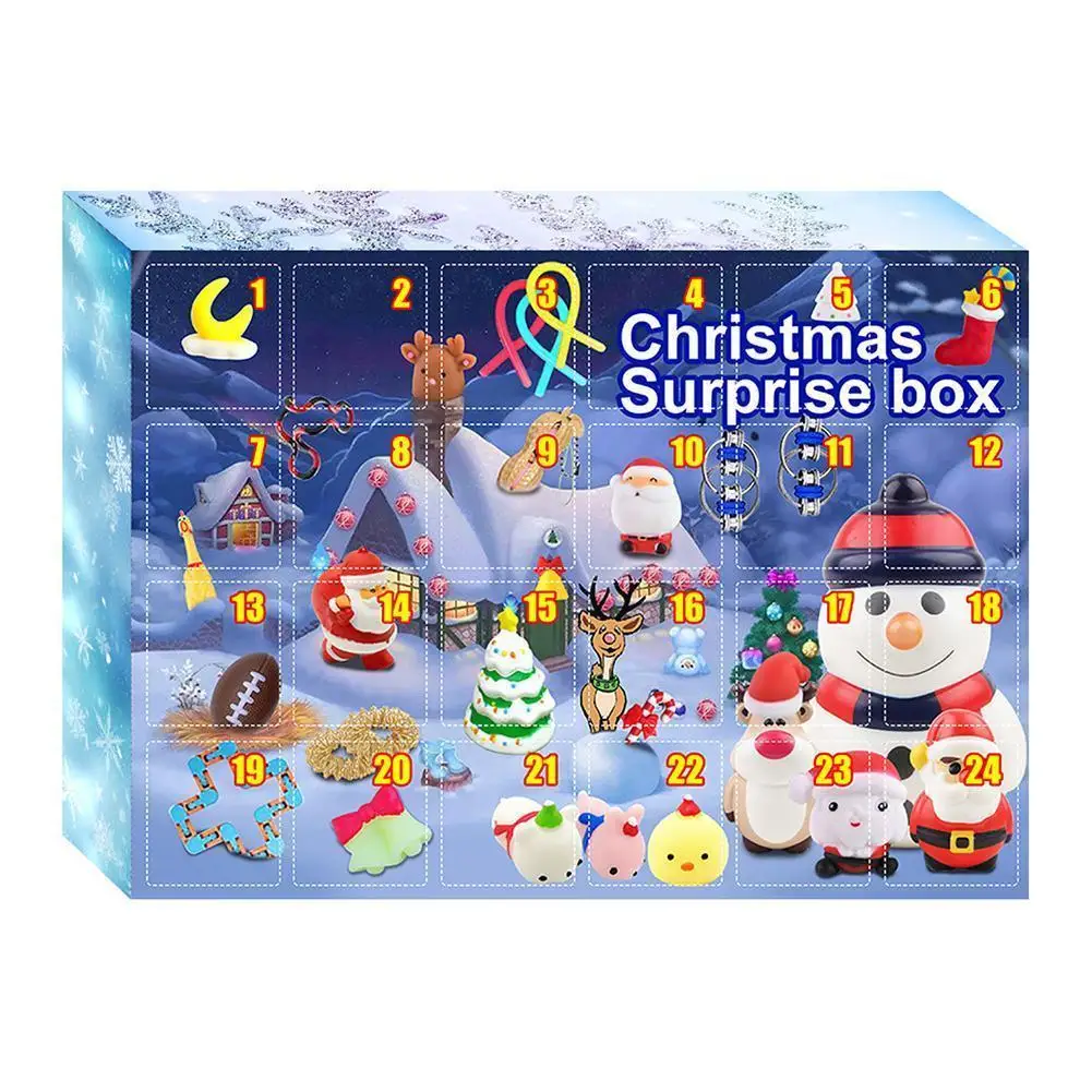 Diy Advent Calendar 2021 24 Days Of Surprises Fidget Holiday Детей Countdown Toys Christmas Calendars Игрушки Для Bu E6w4 | и