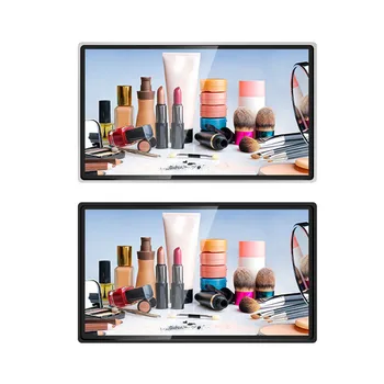 

LED Smart TV Television 32" Advertising Wall-mounted All-metal touch screen Digital Metal Stand 40 49 Inch Tv-Sets smart mirror