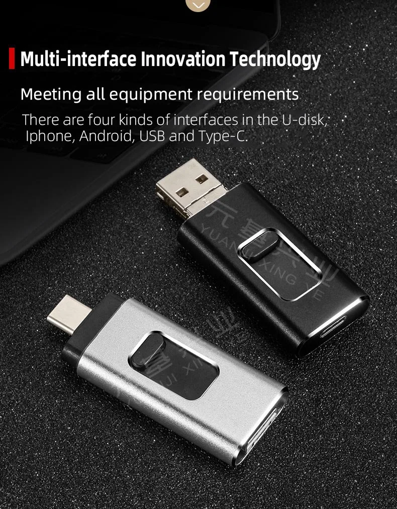 OTG 4 в 1 Тип-c кард-ридер usb2.0 высокоскоростной U диск маленький мини Многофункциональный otg кардридер мобильного телефона из алюминиевого сплава