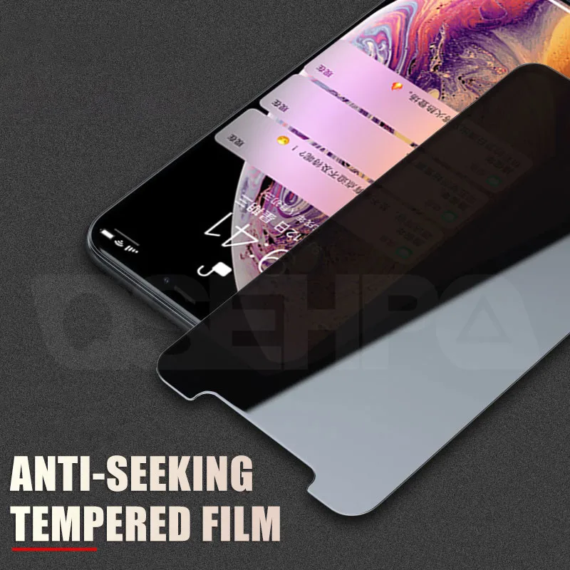 Антишпионское закаленное стекло для iPhone 7 6 6S 8 Plus 5S SE Защитная пленка для экрана iPhone 11 Pro X XR XS Max защитное стекло