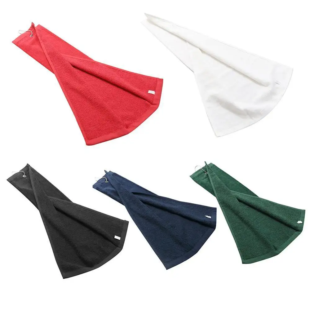Centímetros de Fibra Toalha de Golfe Absorção de Água Toalha de Secagem Toalha com Clipe Superfine Peso Leve Rápida Esportes Tri-fold Algodão 40×60