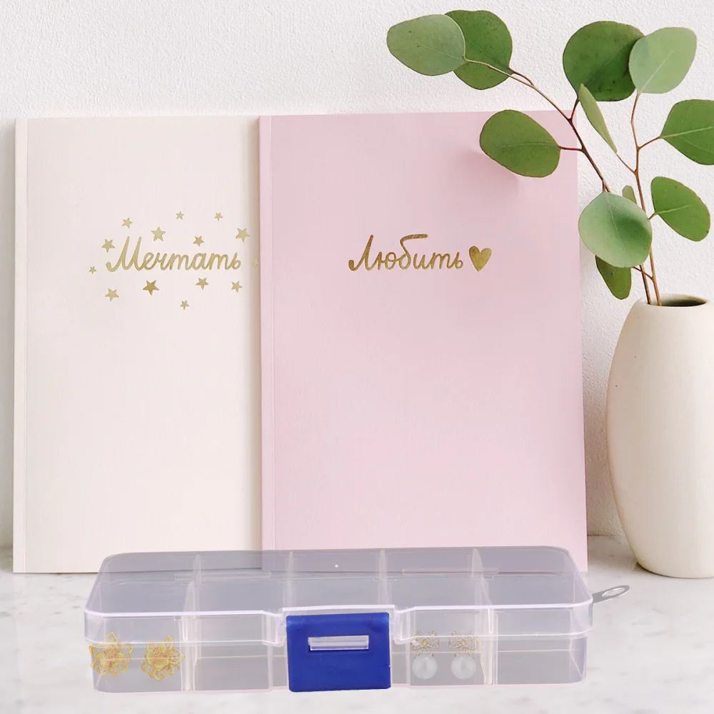 

6pcs Jewelry Case Transparent Compartments Pack Beads Case Display Box