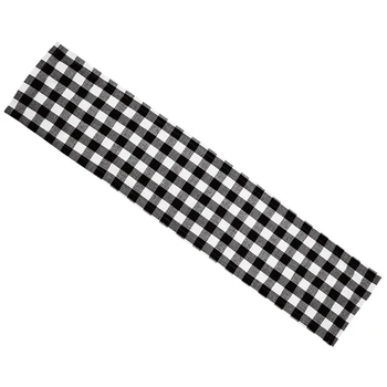 

180x38cm Buffalo Plaid Burlap Christmas Table Runner Napkin Christmas Table Decoration Lumberjack Themed Birthday Party Decor