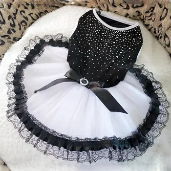 

Dog Tutu Dress Lace Dress Cute Pet Cat Princess Apparel Clothes Party Dress For Dog 1