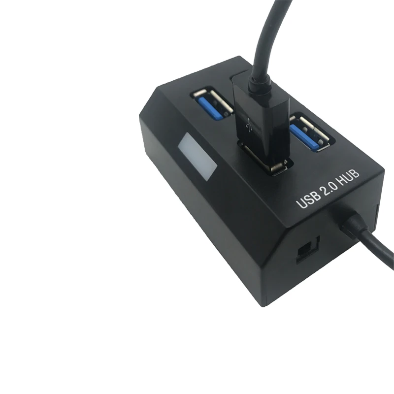 4 порта USB2.0 концентратор мульти высокоскоростной USB концентратор переходник разветвитель для компьютера ноутбука U диск кард-ридер мышь и клавиатура сканер с 1.2m kabel