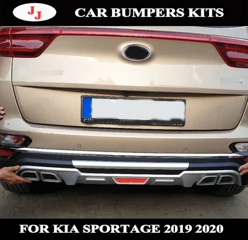 

2Pcs/Set Car Front And Rear Bumper body kit For KIA Sportage 2019 2020 Protector Protection Cover Guard ABS