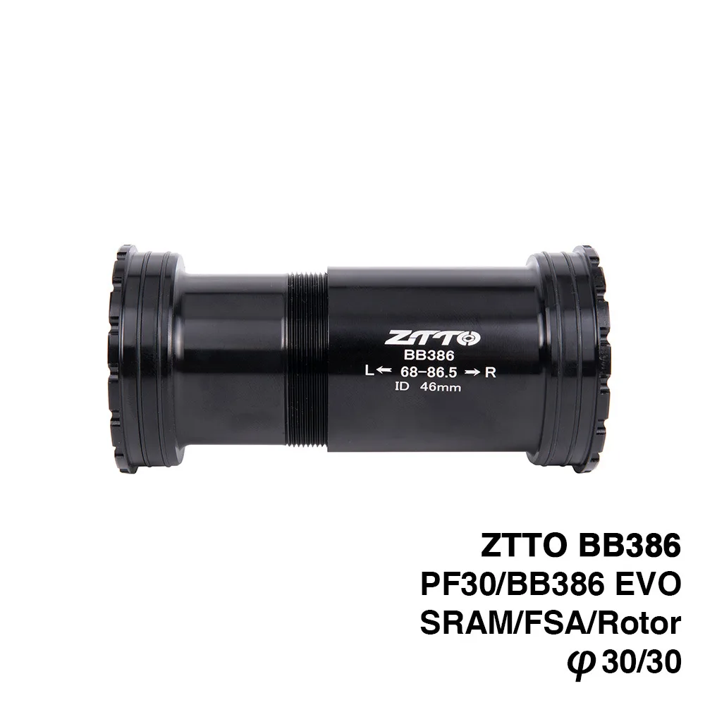 ZTTO BB386 EVO PF30 30 bottom bracket press-fit bottom bracket for mountain bike road bike parts BB 30mm crank durable shaft