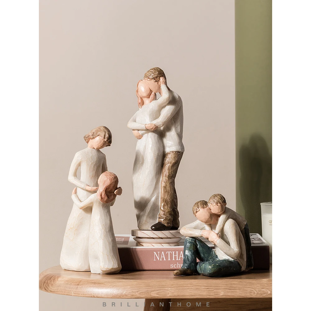 Скандинавские украшения из смолы креативная скульптура для дома шкафа