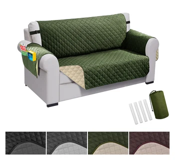 

Waterproof Quilted Sofa Couch Cover Pet Dog Kids Mat Stretch Elastic Sofa Cover Furniture Protector Machine Washable