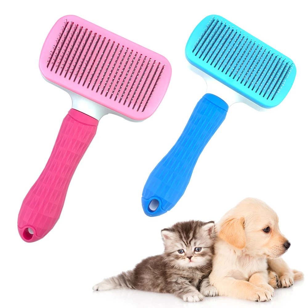 Non slip Pet Dog Hair Removal Combs Cats Fur Cleaning Brush Pet Beauty