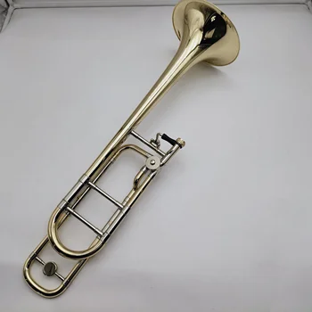 High Qulaity Bach Tb 450 B Bb/F Tenor Trombone Brass Lacquered Gold Plated Professional Musical Instrument With Mouthpiece Case
