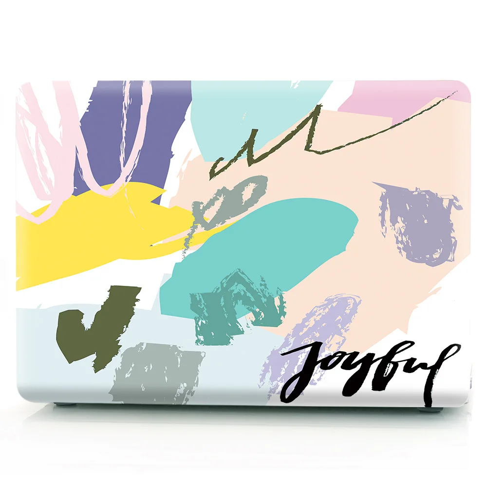 B Чехол для ноутбука MacBook 13Pro touchbar для Apple macbook Air13 Touch ID 13,3 1" A1932 A1989 A1708 A1707 жесткий чехол с рисунком - Цвет: B