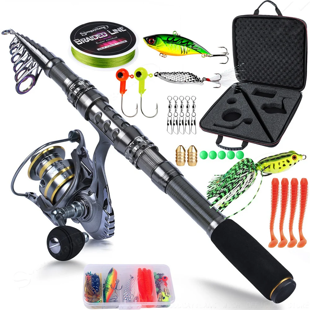 Fishing Learners Kit Fishing Rod & Reel Combo With Tackle Box For Beginners  Kids (5yrs Up) Freshwater Saltwater - AliExpress